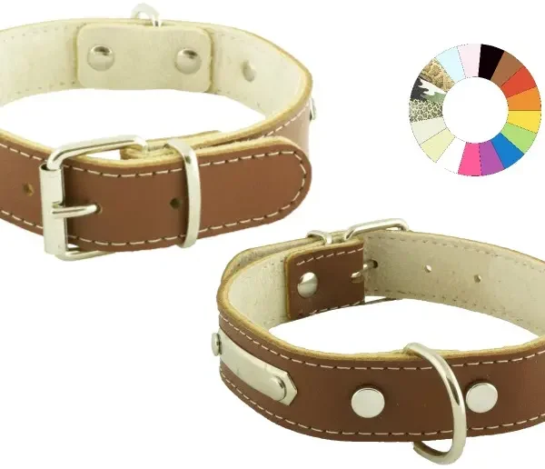 Collar mountain blanco ajustable 35-41 cm: elegancia y comodidad para tu mascota
