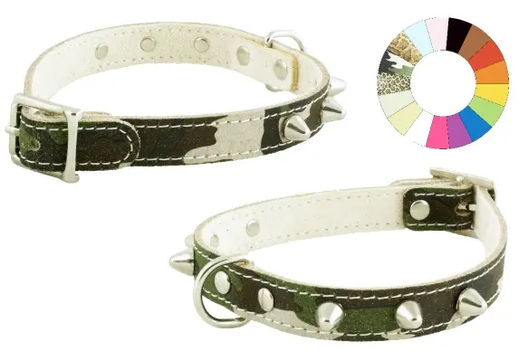 Elegante collar little co1f rj para mascotas: ajustable 14-17 cm, alta calidad