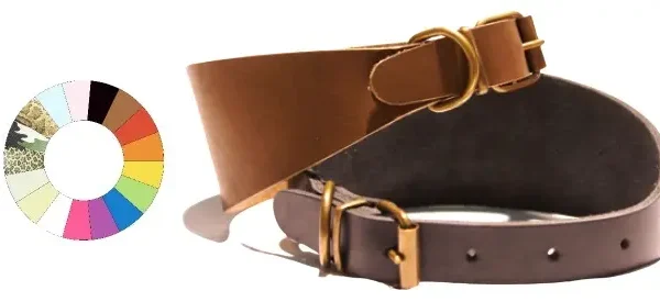 Collar de cuero para galgo mr1 ajustable 22-32 cm - resistente y elegante