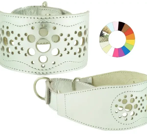 Collar martingale para galgo con filigrana - ajustable 30-40 cm