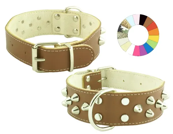 Collar ajustable para perro bulldog co3f fucsia 50-59 cm - resistente y elegante