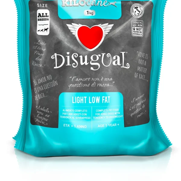 Disugual perro adulto light bajo en grasa 1kg - ideal para todas las razas