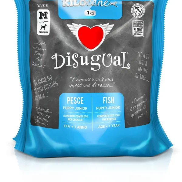 Alimento disugual para cachorros medianos de pescado 1kg - nutrición óptima para tu perro