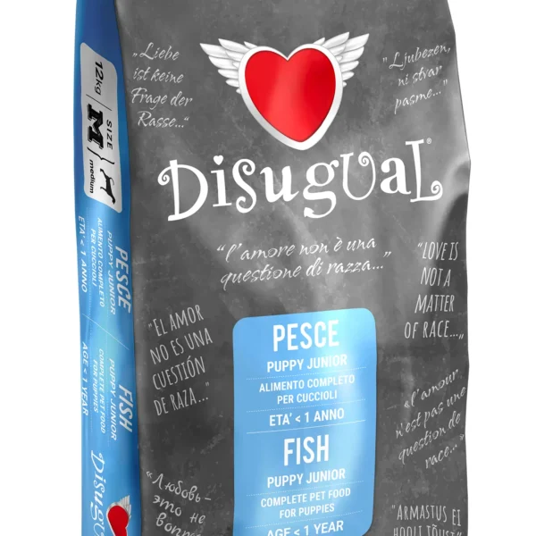 Pienso disugual para cachorros medianos de pescado 12kg - nutrición óptima