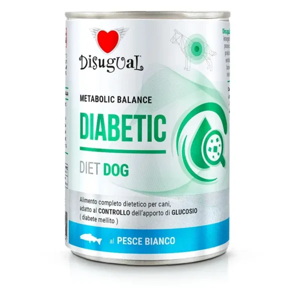 Comida para perros diabéticos disugual diet de pescado blanco 6x400g
