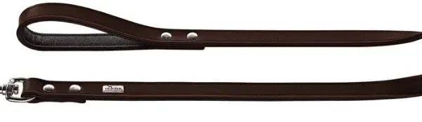Correa de paseo niq basic crupon marrón/negro 18/100: calidad y estilo para tu mascota