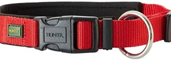 Collar de neopreno vario plus nylon rojo/negro 40 cm - comodidad y estilo para tu mascota