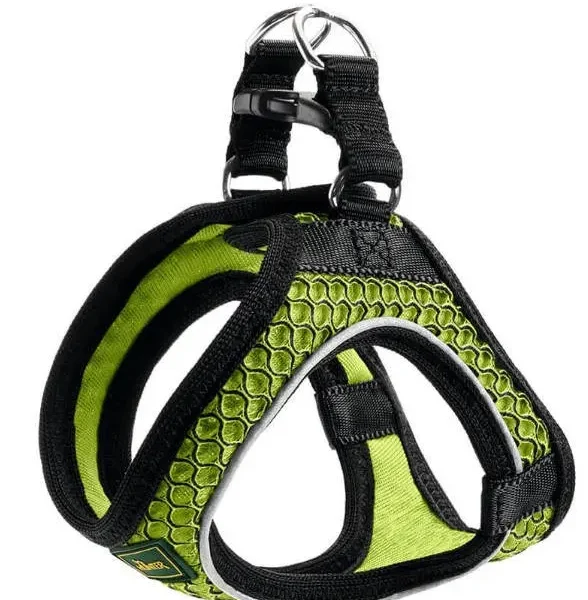 Arnés hilo comfort xxs de malla lima con reflectante - seguridad y comodidad para mascotas pequeñas