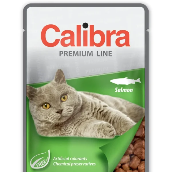 Calibra cat sterilised pouch salmon 24x100g - comida húmeda saludable para gatos esterilizados