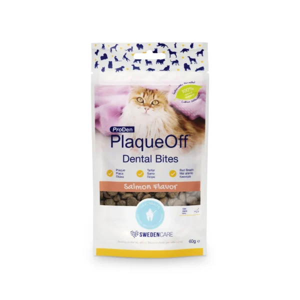 Plaqueoff dental croq. gato salmon 60gr