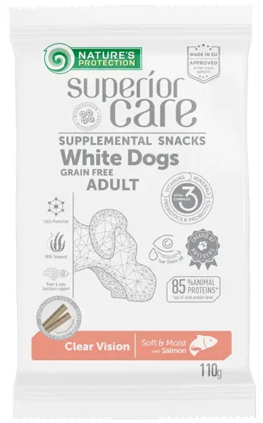 Nature's p sc white dog snack vision grain free salmon 110gr