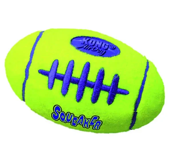 Pelota de tenis kong airdog squeaker football grande para perros