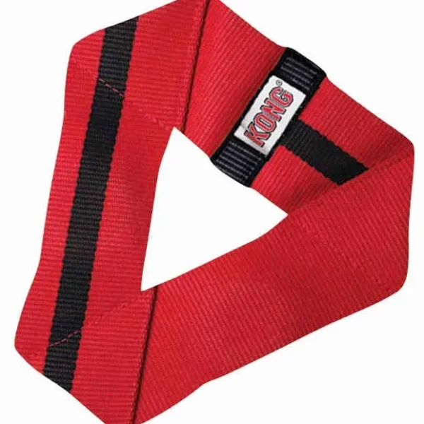 Juguete resistente para perros kong ballistic manguera triángulo t-m