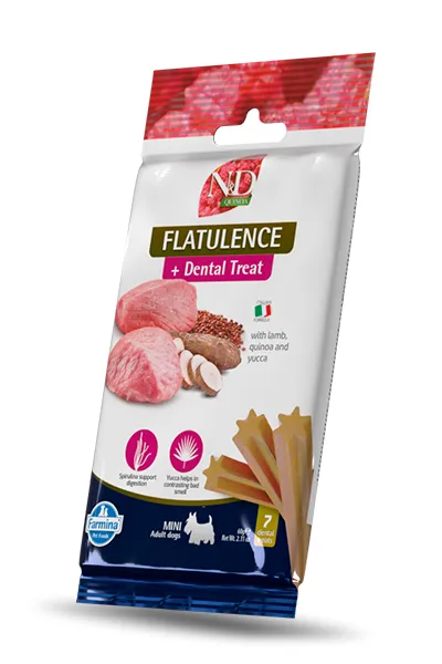 Snacks farmina nd quinoa para perros adultos mini con flatulencia - 15x60g