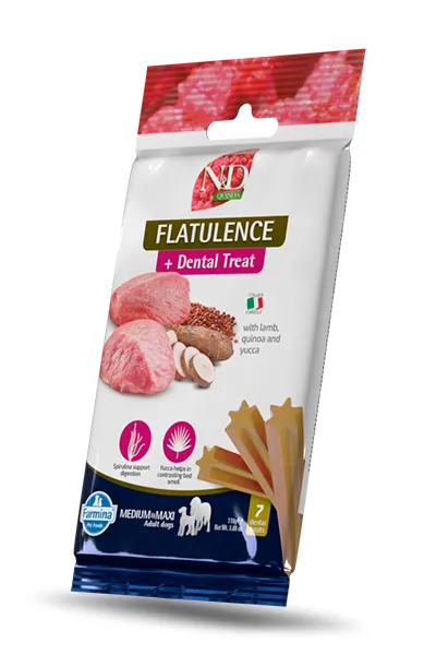 Farmina nd quinoa para perros adultos: antiflatulencias efectivo - pack 15x110 gramos