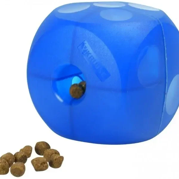 Juguete cubo suave azul 12cm para comida o premios - buster kruuse
