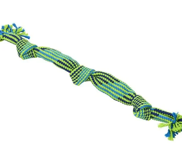 Juguete para perro buster de cuerda con chirriador 58cm verde kruuse