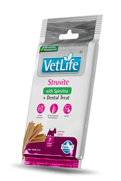 Snacks farmina vet life struvite para perros adultos mini - 15x60g