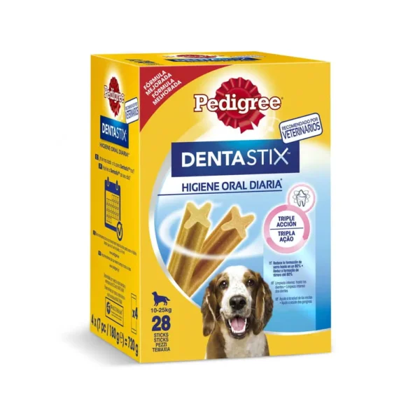 Multipack dentastix mediano 28 unidades por 11€ – cuidado dental ideal para perros