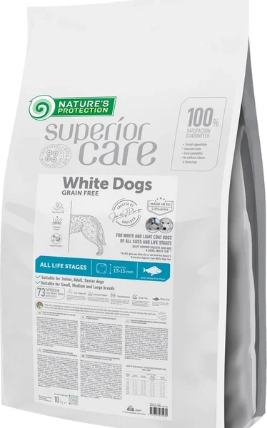 Pienso grain free para perros adultos: nature’s pescado blanco 10kg
