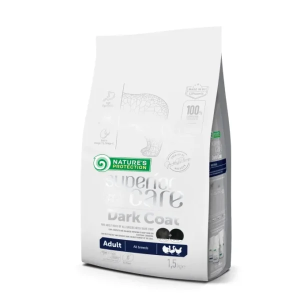 Alimento premium para perros adultos de todas las razas con aves de corral 1.5kg - nature's p sc dark dog