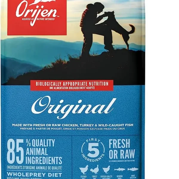 Pienso orijen canine adult original 11,4kg: nutrición premium para perros adultos