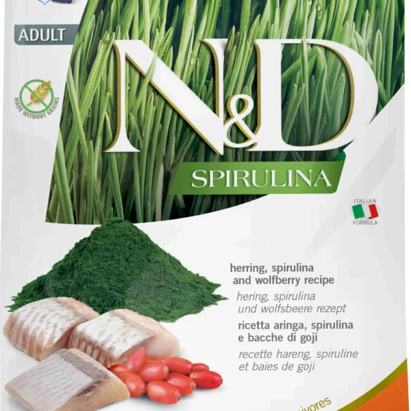 Alimento para gatos farmina nd spirulina aranque 1.5kg - nutrición óptima