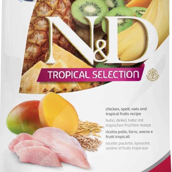 Alimento para perros mini farmina nd tropical pollo 1.5kg - nutrición óptima