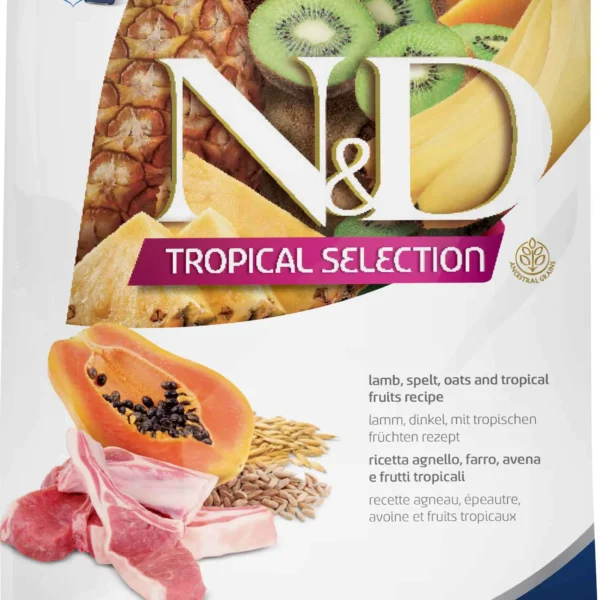 Alimento para perros mini farmina nd tropical cordero 1.5kg - nutrición premium