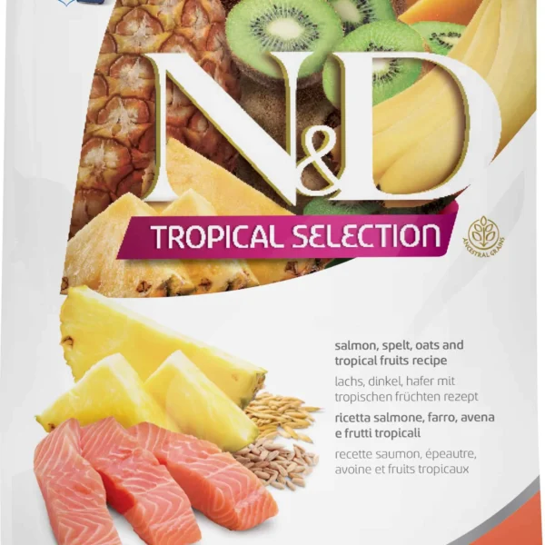 Alimento para perros pequeños: farmina nd tropical mini salmón 1.5kg - nutrición óptima