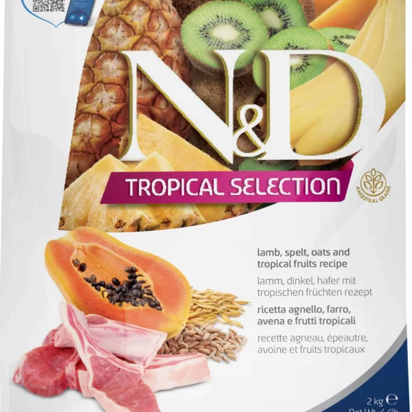 Alimento para perros farmina nd tropical maxi cordero 2kg - nutrición premium