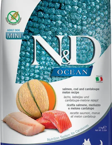 Pienso para perros mini farmina nd ocean salmón y bacalao 2,5kg
