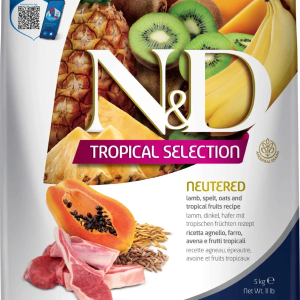 Alimento para gatos esterilizados farmina nd tropical cordero 4.1kg