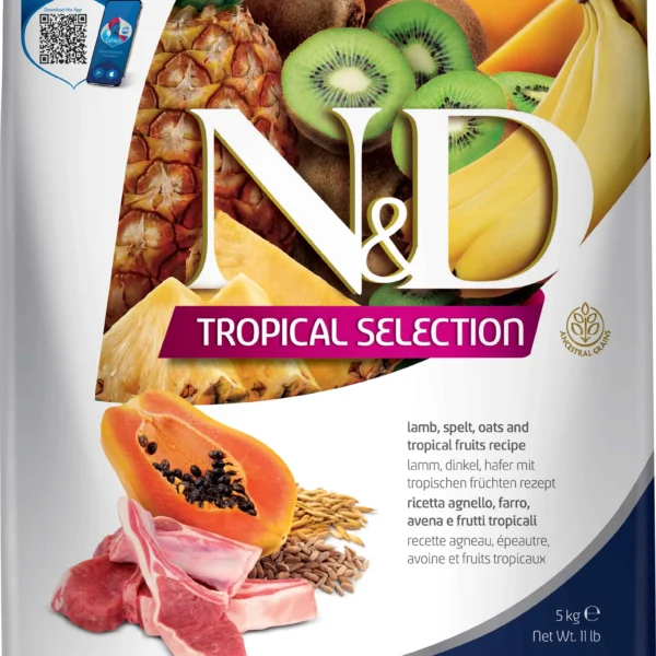 Alimento para cachorros mini farmina nd tropical cordero 5kg - nutrición óptima