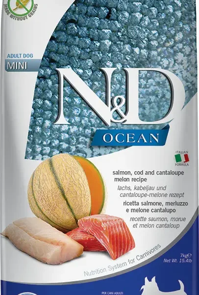 Alimento para perros mini farmina nd ocean salmón y bacalao 7kg