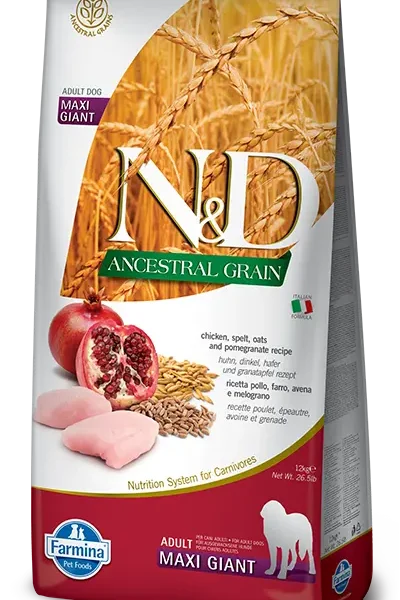 Alimento para perros gigantes farmina nd ancestral pollo 12kg - nutrición óptima para mascotas grandes