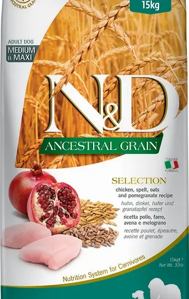 Pienso para perros maxi farmina nd ancestral mediano pollo 12.3kg
