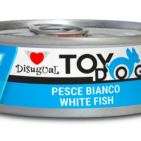 Disugual toy dog pescado blanco 12x85 gramos: delicioso alimento para perros pequeños