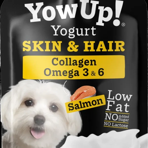 Yogur para perros yow up: cuidado de la piel y sabor delicioso
