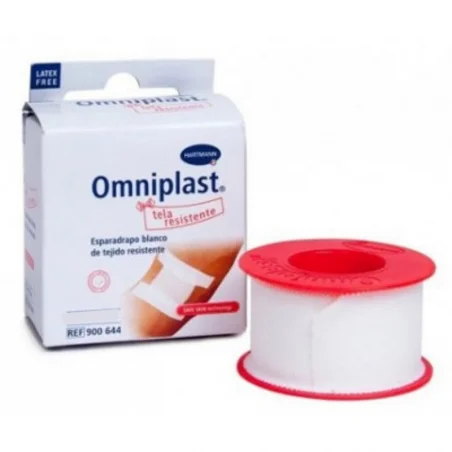 Esparadrapo omniplast 10x10cm tela blanco 1ud hartmann