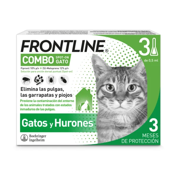 Frontline spot combo gatos 3 pip
