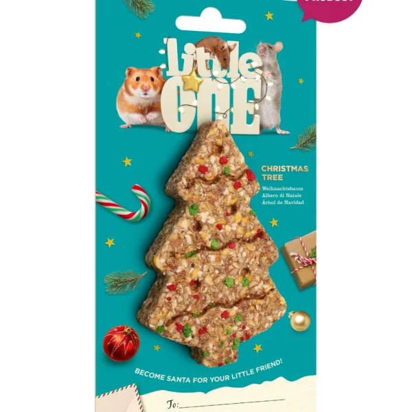 Little one christmas tree treat-toy hamsters gerbil 45g