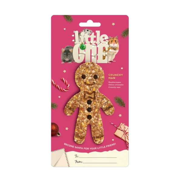 Little one christmas crunchy man treat-toy hamster 45g