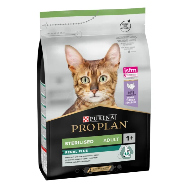 Pro plan feline adult sterilised pavo 3kg - alimento seco para gatos esterilizados con digestión saludable