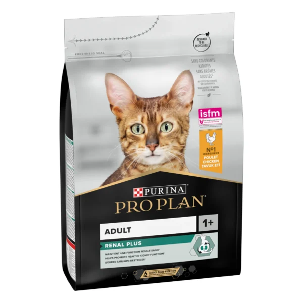 Pro plan feline adult optirenal pollo 3kg - alimento seco para gatos adultos con optirenal y proteína de pollo