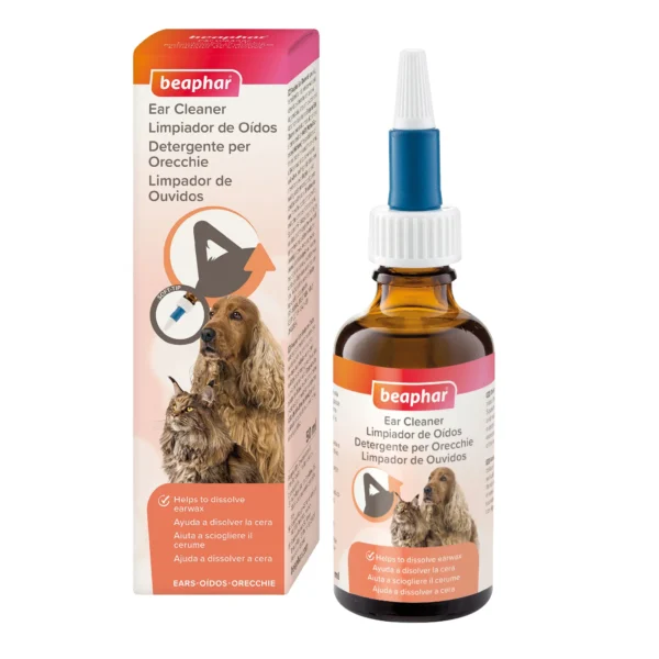 Beaphar limpiador de oidos perro y gato 50ml