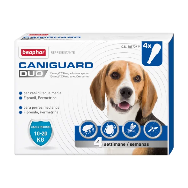 Beaphar caniguard duo m 10-20kg 4pip