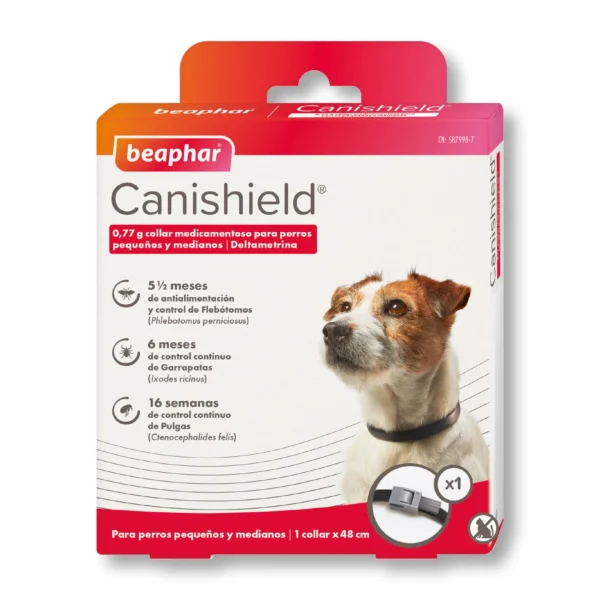 Beaphar Canishield antiparazitska ogrlica za pse 48 cm - pakiranje od 2 komada