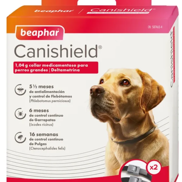 Beaphar Canishield antiparazitska ogrlica za pse 65 cm - pakiranje od 2 komada