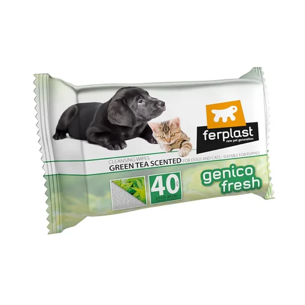 Ferplast toallitas genico fresh perro y gato the 40uds